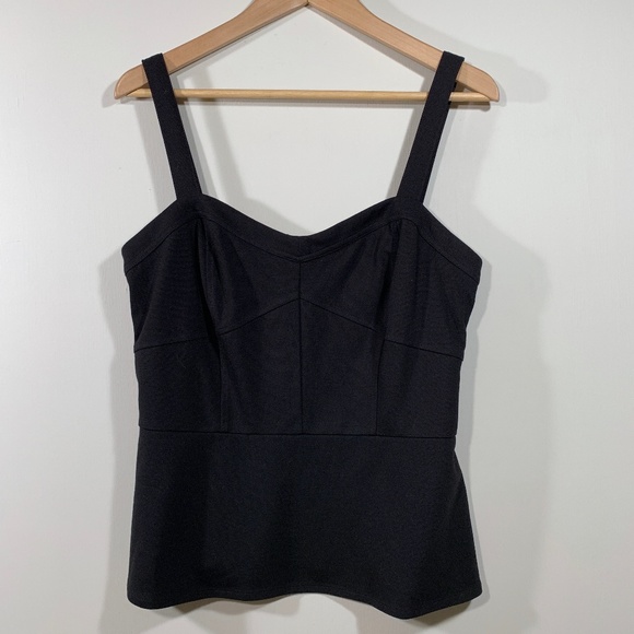 CAbi Tops - NWT | CAbi | Black Ponte Bustier Tank Top 552